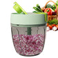 Ourokhome Hand Pull String Vegetable Chopper with Feeding Inlet