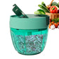 Ourokhome Hand Pull String Vegetable Chopper with Feeding Inlet