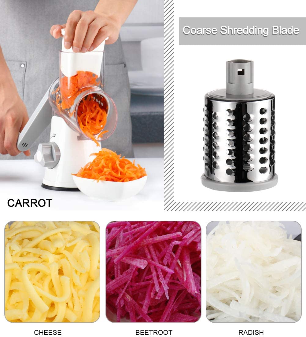 Ourokhome Rotary Cheese Grater Shredder and Kitchen Dough Bench Scrape —  CHIMIYA